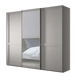 Schwebetürenschrank in Hellgrau - Ridonna