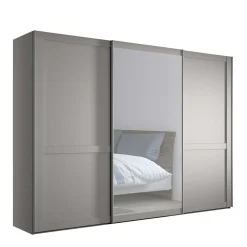 Schwebetürenschrank in Hellgrau - Ridonna