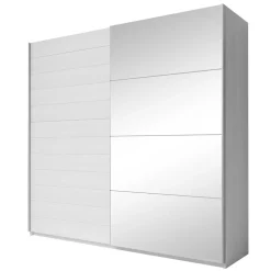 Schwebetürenschrank in Weiß Esche Dekor - Pruducia