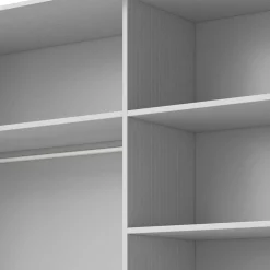 Schwebetürenschrank in Weiß Esche Dekor - Pruducia