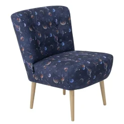 Sessel in Blau mit Planeten und Sternen - Marcs
