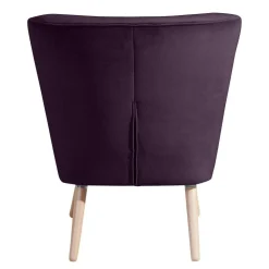 Sessel in Dunkellila Samtvelours - Aistran