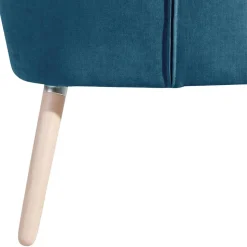 Sessel in Petrol Blau Velours - Curedo