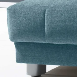 Sessel mit Schlaffunktion in Petrol & Alu - Samuele