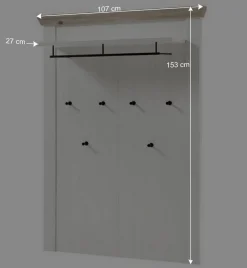 Set Dielen Ausstattung mit Schrank - Nedita (dreiteilig)