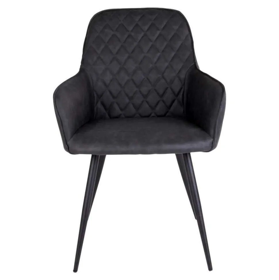 Set Loft X-Fuß Tisch & Tischsessel - Ghaz (siebenteilig)