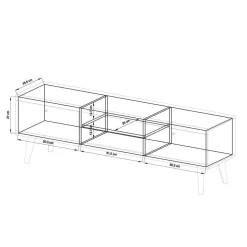Set Wohnzimmer Möbel mit Sofatisch - Cablos I (fünfteilig)