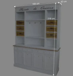 Shabby Buffetschrank Calavon in Weiß