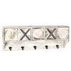 Shabby Chic Wandgarderobe mit fünf Schubladen - Amy