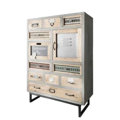 Shabby Design Highboard aus Recyclingholz - Nuro