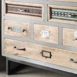 Shabby Design Highboard aus Recyclingholz - Nuro