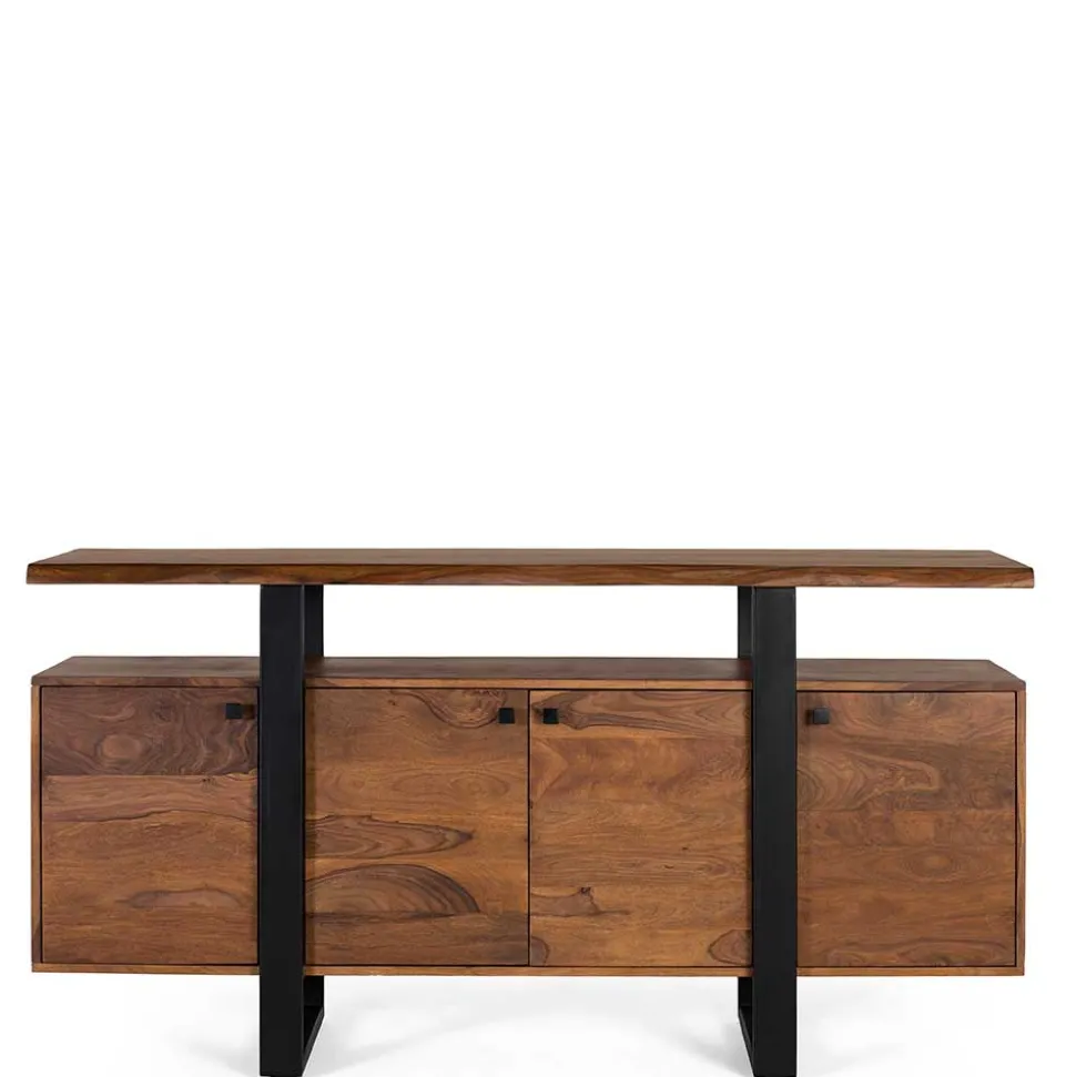 Sideboard aus Palisanderholz und Metall - Uniaka