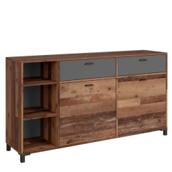 Sideboard in Altholz Optik & Anthrazit - Bosco