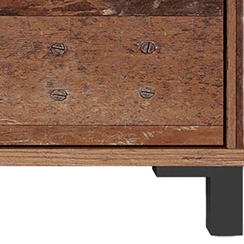 Sideboard in Altholz Optik & Anthrazit - Bosco