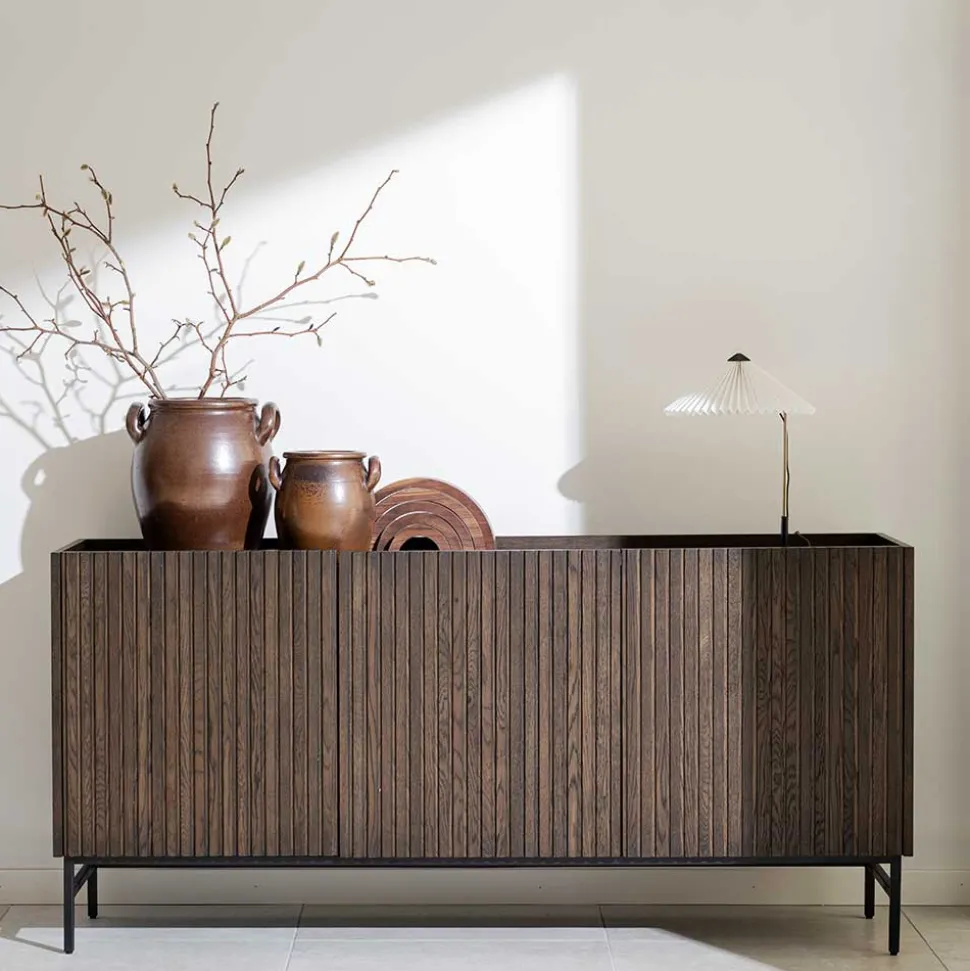Sideboard in Eiche Dunkelbraun Furnier - Rubrin