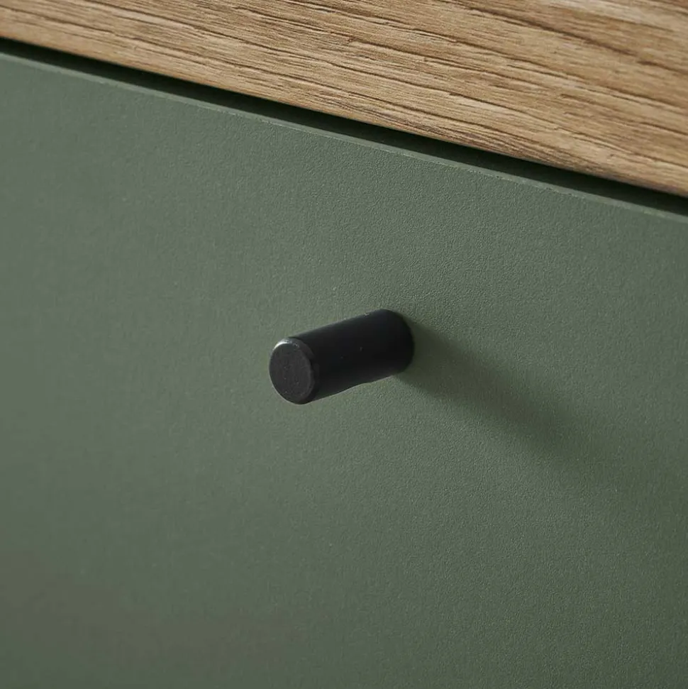 Sideboard in Graugrün & Wildeiche - Oliva