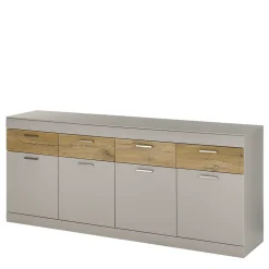 Sideboard in Hellgrau & Zinneiche Dekor - Lioscas
