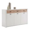 Sideboard in Lichtgrau mit Wildeiche - Ballina