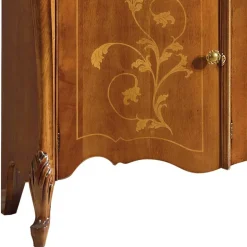 Sideboard in Nussbaum mit Ranken Dekor - Carlenna