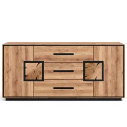 Sideboard in Wildeiche mit Schwarz - Shipper