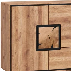Sideboard in Wildeiche mit Schwarz - Shipper