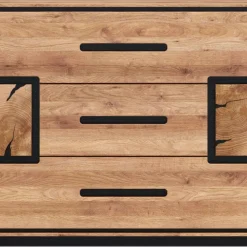Sideboard in Wildeiche mit Schwarz - Shipper