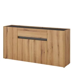 Sideboard in Wildeiche Optik und Anthrazit - Colomania