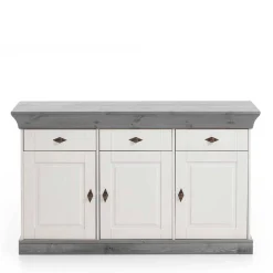 Sideboard Mirandesca in Weiß Grau