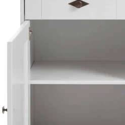 Sideboard Mirandesca in Weiß Grau