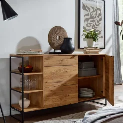 Sideboard mit 2 Türen & Regal 150x85x40 cm - Varzado