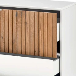 Sideboard mit Sockel in Weiß - Miloris