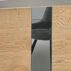 Sideboard mit Spiegeleinsätzen in Rauchgrau - Sisabel