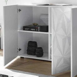 Sideboard mit Türen in Weiß hochglänzend - Vovasoma