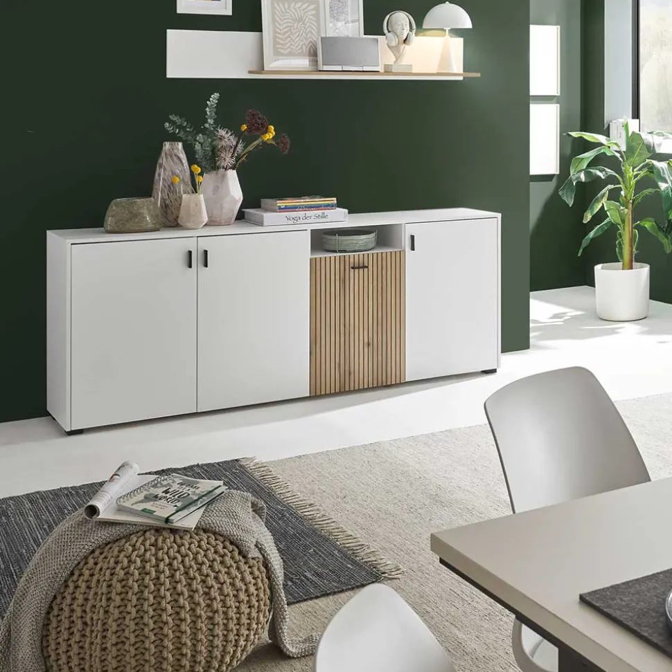 Sideboard mit vier Türen und Fach - Nenaloro