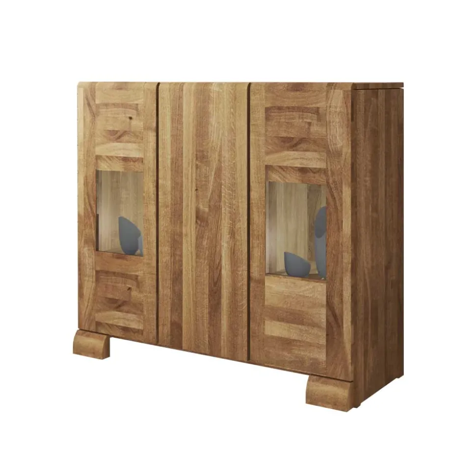 Sideboard Vaskov aus Wildeiche massiv geölt