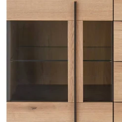 Sideboard Vitrine in Eiche Dekor - Brocus