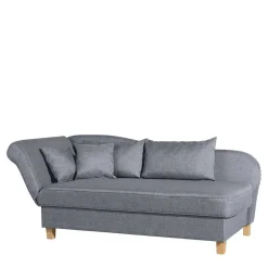 3-Sitzer Recamiere in Jeansblau mit Buche - Foresta