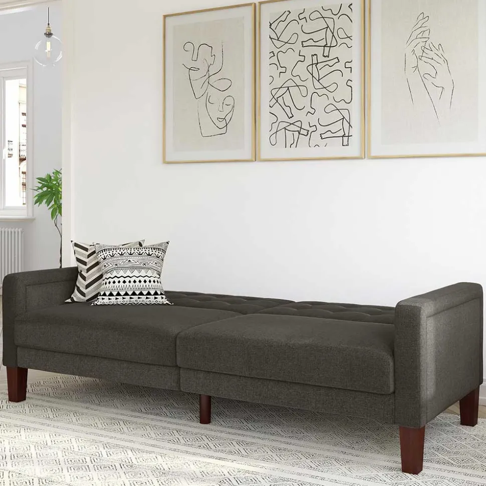 3-Sitzer Schlafsofa in Grau - Memton