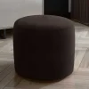 Sitzpouf in Dunkelbraun Samt - Juliama