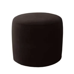 Sitzpouf in Dunkelbraun Samt - Juliama