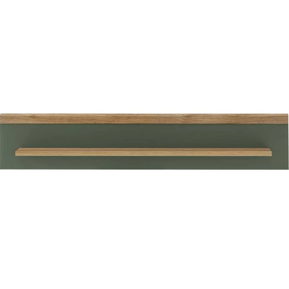 Skandi Anbauwand-Möbel in Graugrün - Oliva (vierteilig)