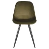 Skandi Design Esstischstuhl in Oliv Grün Samt - Kendo (2er Set)