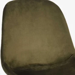 Skandi Design Esstischstuhl in Oliv Grün Samt - Kendo (2er Set)