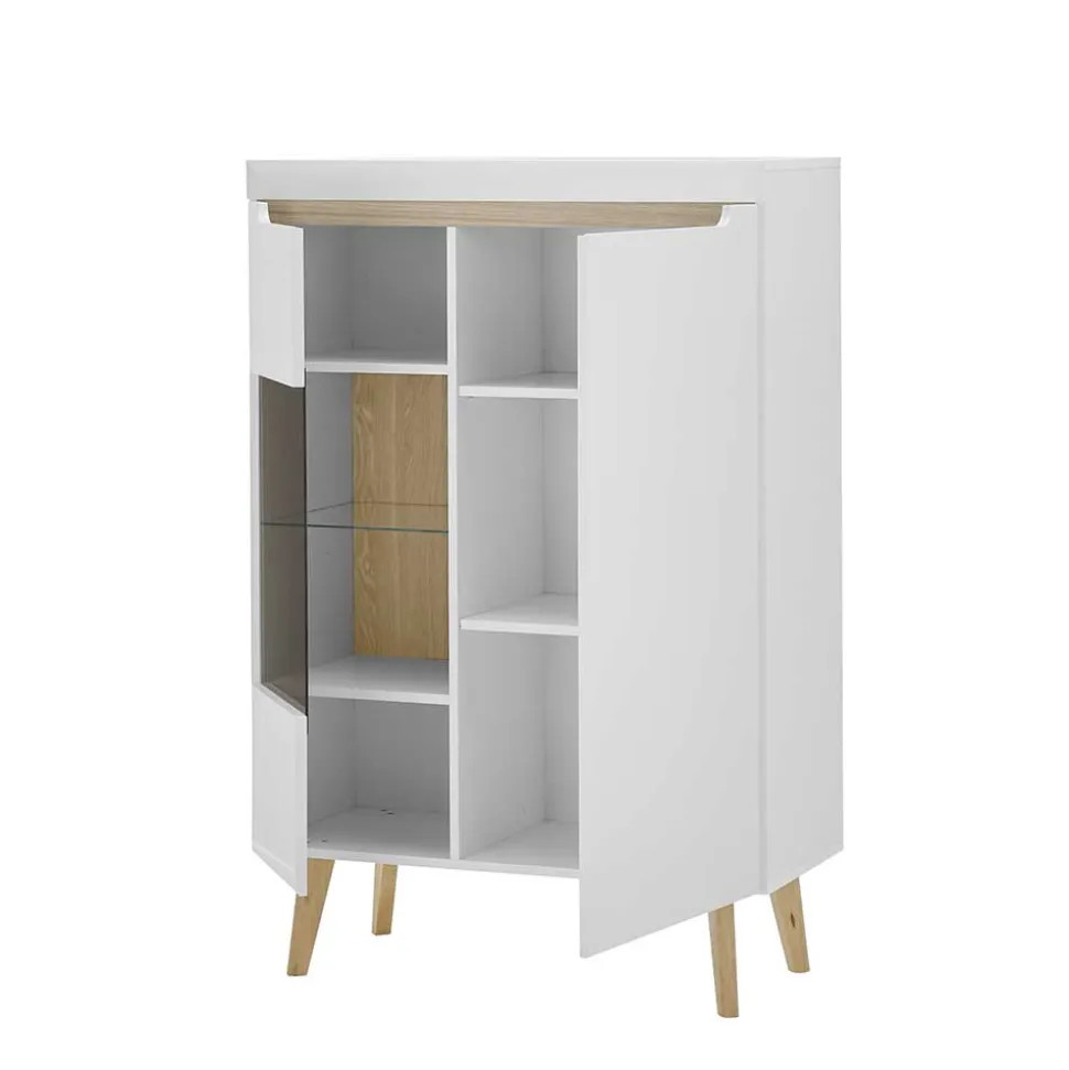 Skandi Designmöbel Wohnwand Set - Ginko (vierteilig)