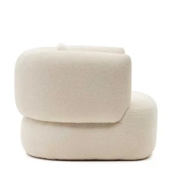 Skandi Designsessel in Offwhite Boucle - Limburg