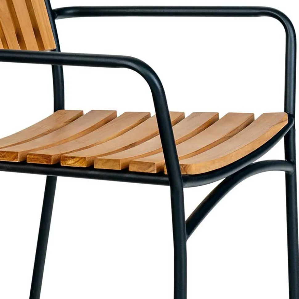 Skandi Garten-Essgruppe aus Teak - Farmer (fünfteilig)