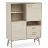 Skandi Highboard in Eiche Weiß - Lametla