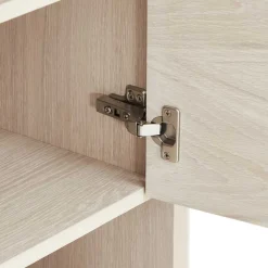 Skandi Highboard in Eiche Weiß - Lametla