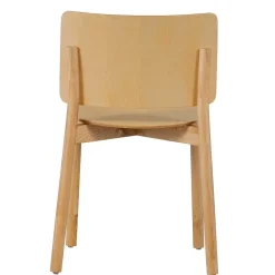 Skandi Holzstühle in Natur lackiert - Furcia (2er Set)