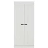 Skandi Kleiderschrank in Weiß - Mattressa I